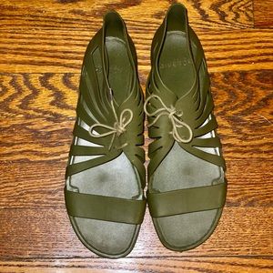 givenchy rubber jelly cage lace up sandal